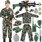 Fantasia Militar Infantil GIFTINBOX para Meninos (8-10 anos) - Com Brinquedos