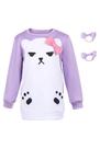 Fantasia Mira Demon Anime Cosplay Pijama Purple Bear Teens