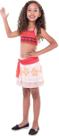 Fantasia Moana Regata Princesa Disney Top + Saia Infantil