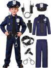 Fantasia Neilyoshop Kids Police Cop para meninos de 3 a 12 anos +3