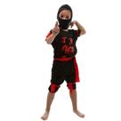 Fantasia Ninja Preto Infantil Masculino Fantasia Ninja Preto Infantil Masculino