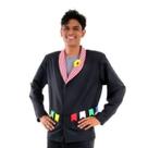 Fantasia Noivo Caipira Adulto Junino Paletó Preto Masculino Fantasia Noivo Caipira Adulto Junino Paletó Preto Masculino