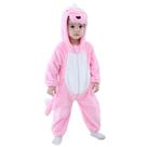 Fantasia OLLULL Baby Pink Dinosaur Romper de 6 a 12 meses
