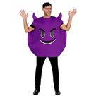 Fantasia Orion Costumes Horny Devil Purple Emoji Adulto