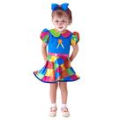 Fantasia Palhacinha Circo Bebê Vestido Menina Festa Carnaval - Sula