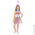 Fantasia Palhacinha de Circo Vestido Infantil - Carnaval