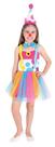 Fantasia Palhacinha Infantil Carnaval Palhaça Gravata Chapéu Fantasia Palhacinha Infantil Carnaval Palhaça Gravata Chapéu