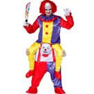 Fantasia Palhaço Assassino de Halloween Masculina Adulta de Luxo Divertida Terror Me Carrega