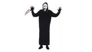 Fantasia Pânico Morte Adulto Túnica Mascara Faca Halloween