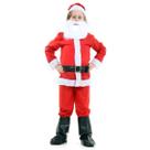 Fantasia Papai Noel Infantil com Barba - Natal