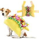 Fantasia para animais de estimação Coppthinktu Taco para cães no Dia das Bruxas e Natal