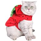 Fantasia para animais de estimação Fantasia ANIAC Strawberry Cat para gatos e cães pequenos