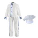 Fantasia Para Bebê Chef de Cozinha Masculina Com Chapéu Fantasia Para Bebê Chef de Cozinha Masculina Com Chapéu