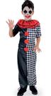 Fantasia Pierrot Macabro Infantil Macacão Palhaço Zumbi Halloween Circo Terror Carnaval Festa Dia das Bruxas