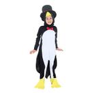 Fantasia Pinguim Infantil com Capuz e Cartola