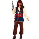 Fantasia Pirata Masculina de Luxo Adulto Cosplay Completa