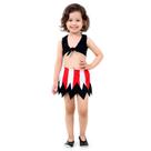 Fantasia Piratinha Menina Infantil de Halloween e Carnaval