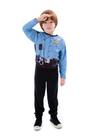 Fantasia Policial Longo Infantil, Fantasia Carnaval