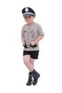 Fantasia Policial Valente - camiseta e shorts Fantasia Policial Valente - camiseta e shorts