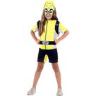 Fantasia Power Rangers Infantil Amarelo Curto Beast Morphers Fantasia Power Rangers Infantil Amarelo Curto Beast Morphers