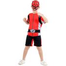 Fantasia Power Rangers Vermelho Infantil Curto Beast Morphers Fantasia Power Rangers Vermelho Infantil Curto Beast Morphers