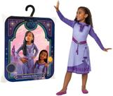 Fantasia Princesa Asha Vestido Infantil Wish Disney P M G - Super Magia