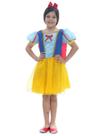 Fantasia Princesa Ruby Curta com Capa e Tiara Infantil