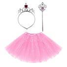 Fantasia Princesa simples e barata saia de tule coroa e varinha Fantasia Princesa simples e barata saia de tule coroa e varinha