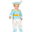 Fantasia Principe Bebe Luxo Realeza com Chapéu e Sobrebotas M 12 - 18 MESES