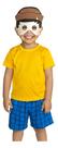 Fantasia Roupa Infantil Chico Bento Com Máscara