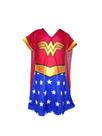 Fantasia Roupa Infantil Menina Heroína Com Capa