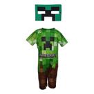 Fantasia Roupa Infantil Minecraft Com Máscara