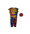 Fantasia Roupa Infantil Palhaço Com Nariz