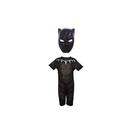 Fantasia Roupa Infantil Pantera Negra Com Máscara E.v.a. 3D.