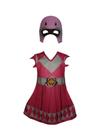 Fantasia Roupa Infantil Power Rangers Rosa Com Máscara