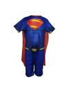 Fantasia Roupa Infantil Super Homem Com Capa Fantasia Roupa Infantil Super Homem Com Capa