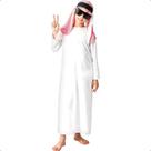 Fantasia Sheik Árabe Infantil Menino Com Turbante e Túnica