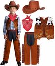 Fantasia Sicypoty Kids Cowboy para meninos, rodeio, festa de Halloween
