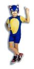 Fantasia Sonic Infantil Macacão Curto Pop C/ Máscara Oficial