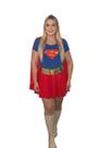 Fantasia Super Girl Cosplay Traje Temático Geek Dtf
