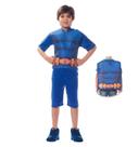 Fantasia Super Herói Infantil Curta Com Mochila Capítão Estelar