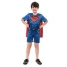 Fantasia Super Homem Infantil Herói Clássico Com Capa