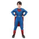 Fantasia Super Homem Infantil Standard - Liga da Justiça Original Fantasia Super Homem Infantil Standard - Liga da Justiça Original
