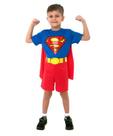 Fantasia SuperMan Kids Curto M - 1 Unidade - Sula - Rizzo
