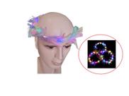 Fantasia Tiara de Penas Reguável com Luz Pisca Pisca de Led Fantasia Tiara de Penas Reguável com Luz Pisca Pisca de Led