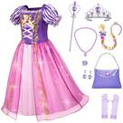 Fantasia Topney Princess Rapunzel Dress Up com acessórios 3T 4T