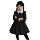 Fantasia Vestido Com Peruca Infantil Menina Vandinha Fest