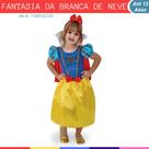 Fantasia/Vestido Infatil da Princesa Branca Neve Com Tiara Fantasia/Vestido Infatil da Princesa Branca Neve Com Tiara