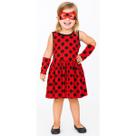 Fantasia Vestido Lady Menina Joaninha