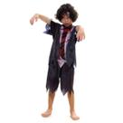 Fantasia Zumbi Curto Infantil - Halloween